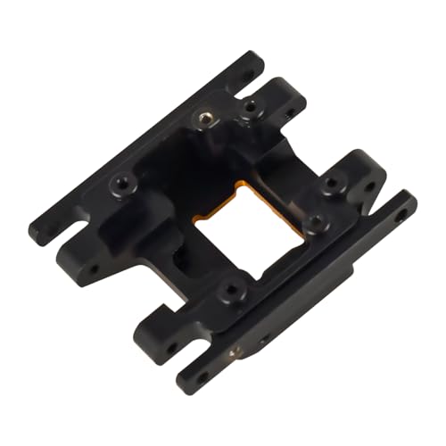 Black & Orange Skid Plate for 18 RC Crawler TRX4M Upgrade Parts CNC Aliuminum Transmission Mount Center Gearbox Base