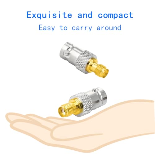 Adaptador coaxial BNC a SMA hembra para RF miniatura 5
