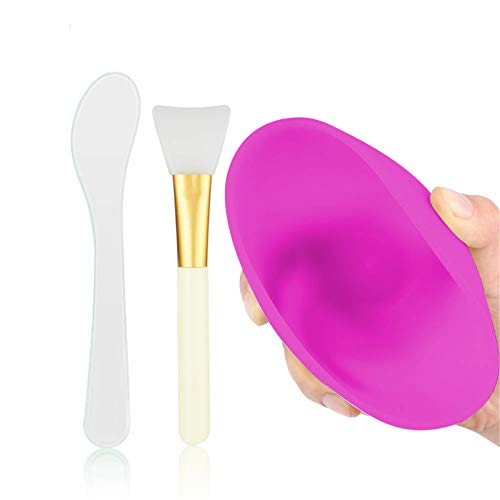 Gesichtmaske Rührschüssel Set Silikon Gesichtsmaske Schüssel mit Bürste Stick Spatel Tonmasken Mischwerkzeug-Kit Schönheit Make-up DIY Gesichts Maske Schalen Set Cover