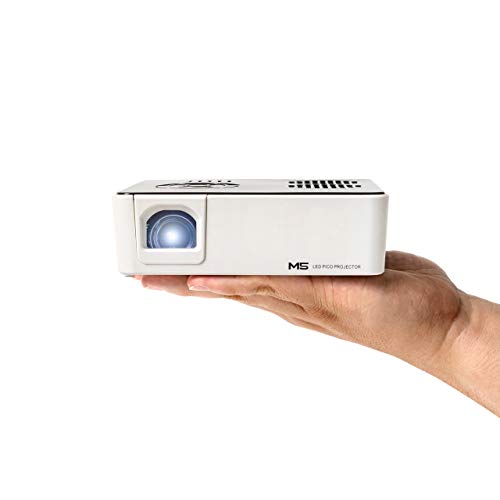 AAXA M5 Mini Portable Business Projector with Built-in Rechargeable Battery, 900 Lumens High