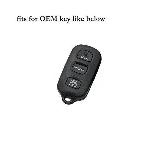 BROVACS Silicone Cover Protector Case Holder Skin Jacket Compatible with TOYOTA 3+1 Button Remote Key Fob CV2410 Deep Blue - Image 4