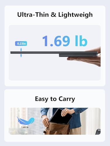 Image of Wireless Portable Monitor with Battery, Wireless Monitor for Laptop-15.6 inch 1080P FHD Travel Monitor for Laptop, Support AirPlay Miracast for Windows /Mac /Android /iOS