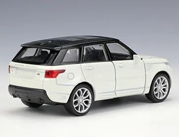 Image of DREAMY DEN Range Rover SUV Car 1:32 Scale Die-Cast Metal Model Toy Car with Pull Back Action, Light & Sound, Openable Doors, Alloy Body, Toy for Kids Boys & Collectors (White)