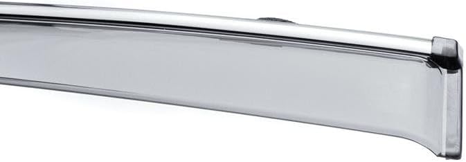 WellVisors Window Visors Wind Deflectors Compatible with Kia 2014-2016 Cadenza with Chrome Trim Rain Guards 3-847KA012