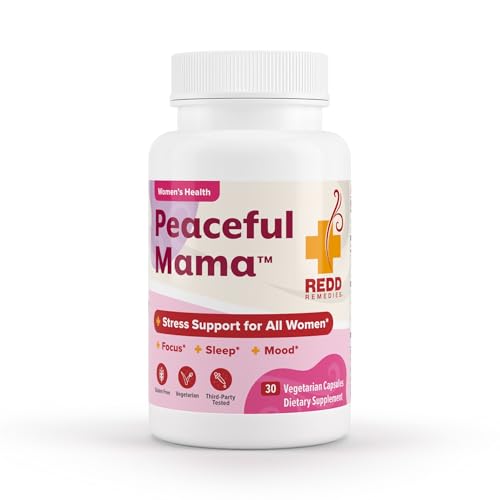 Image of Redd Remedies, Peaceful Mama, Support a Calm and Healthy Digestive System, Lemon Balm and Ginger Root, 30 Vegetarian Capsules