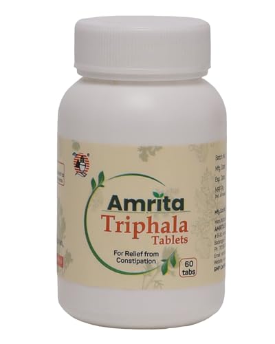 AMRITA Triphala Tablets | 60 Tablets | Provides Effective Relief from Constipation | Treats Loss of ...