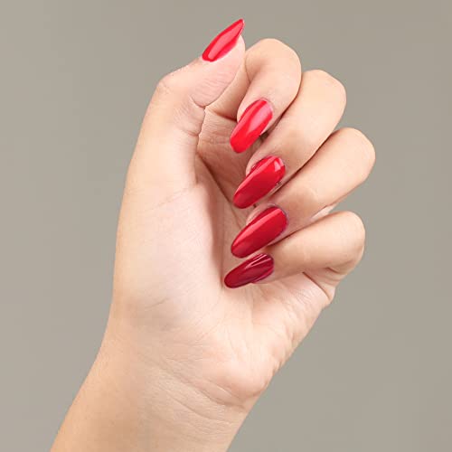 Image of Russian Red Professional Nail Polish | Long Lasting, Quick Dry, Chip Resistant, High Shine Nail Paint | Smooth & Easy Application, Vibrant Trendy Shades for Women & Girls Party Daily Use 15ml
