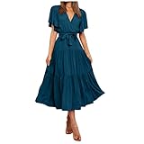 ✿Strandkleid Damen: Dieses Kleid Damen perfekt für Lässige, Zuhause, Strand, Urlaub, Tourismus, Sport, Fitness, Büro, Rockabilly, Hochzeitsgast, Urlaub, im Freien, Party oder Alltag. Es ist auch das beste Geburtstagsgeschenk oder Festivalchenk für Familie, Beste Freunde, Freundin, Teenager Mädchen, Mutter. Nnser Produktgröße ist sehr individuell. Bitte beziehen Sie sich auf das letzte Bild des Produkts, um die Größe auszuwählen.