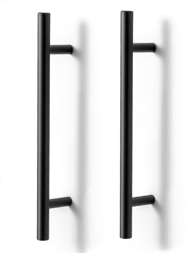 Trintion 20 Pack Cabinet Handles - Black, Stainless Steel - Wardrobe & Kitchen - Drawer Handles (128mm)