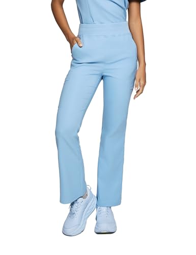 Image of Sedona Flared Scrub Pants for Women - High-Waisted, Slim Flared Fit with 6 Functional Pockets, Stylish Design