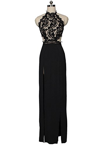 Yacun Lange zomerjurk, maxi-model met hoge split, kant en blote rug - Image 6