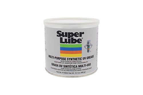 Super Lube 41160/UV Synthetic UV Grease (NLGI 2), 14.1 oz Canister, Translucent White