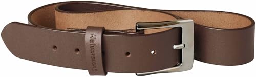 Cintura in pelle bovina Fibbia per cintura in metallo Logo Halvarssons impresso Dimensioni: S (94 cm), M (109 cm), L (124 cm)