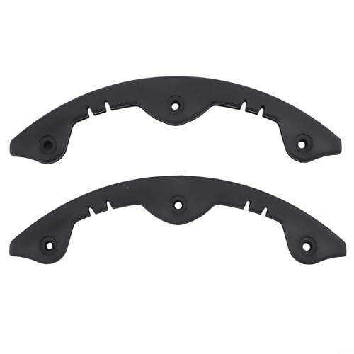 2 barras de protección de nariz para snowboard, tira de plástico para monopatín, esquí, longboard, borde anticolisión, negro (tipo A B)