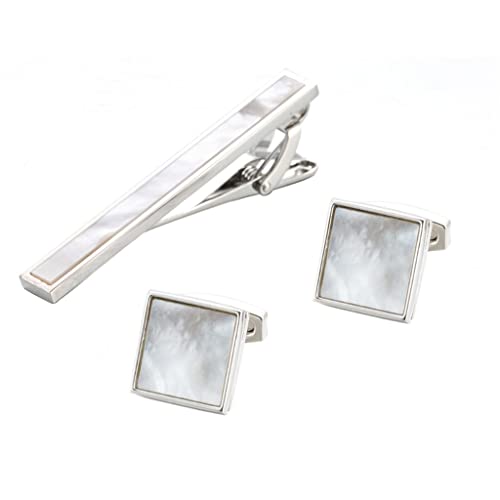 Flashing Jurk zakelijke vergadering pak cuff nek clip sieraden Franse feest manchetknopen sieraden stropdas clip (Color : A, Size : One size) - Image 4