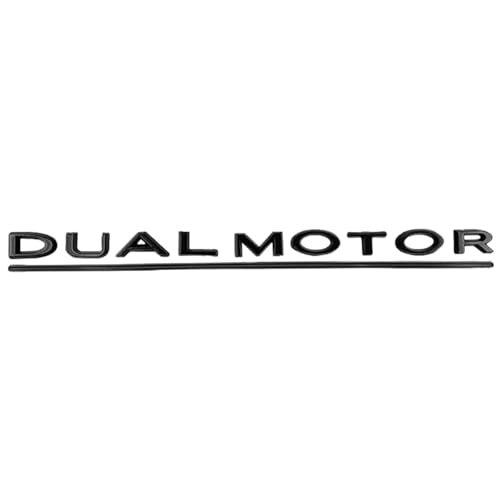 Image of Tesla Emblem Model Y Tesla Dual Motor Black Emblem Cover for Model Y Model 3 Model X Accessories 2025 2024 2023 2022-2012 Tesla Decal Stickers Performance Logo Matte Black