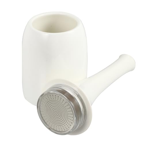 GRIRIW Stainless Steel Ceramic Seasoning Shaker Salt Pepper Shaker Stopper for Cooking