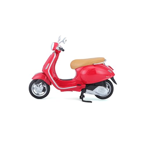 Modelo motocicleta scooter 1:18 roja miniatura 2