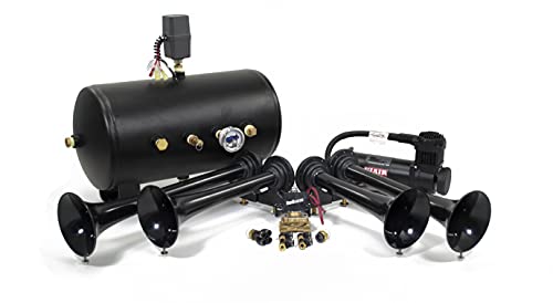 Hornblasters Conductors Special Nightmare Edition Train Horn Kit ,150PSI 5 gallon air system, USA Made Horn, 147.7 Actual dB Hornblasters Conductors Special Nightmare Edition Train Horn Kit ,150PSI 5 gallon air system, USA Made Horn, 147.7 Actual dB