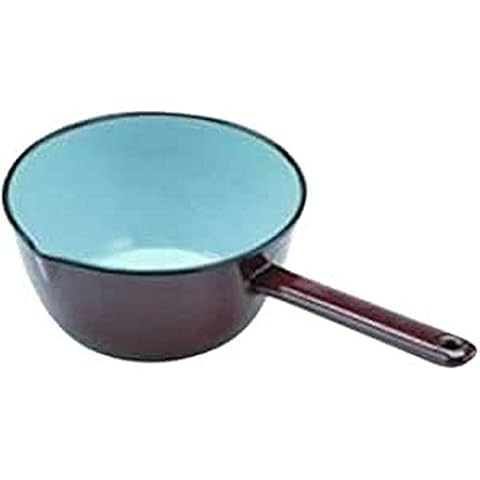 Ibili Brown Enamelled Steel Saucepan 18 cm Cover