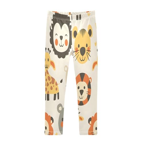 Toddler Girls Leggings Printed Yoga Pants Leggings Giraffe Lion Tiger for Kids