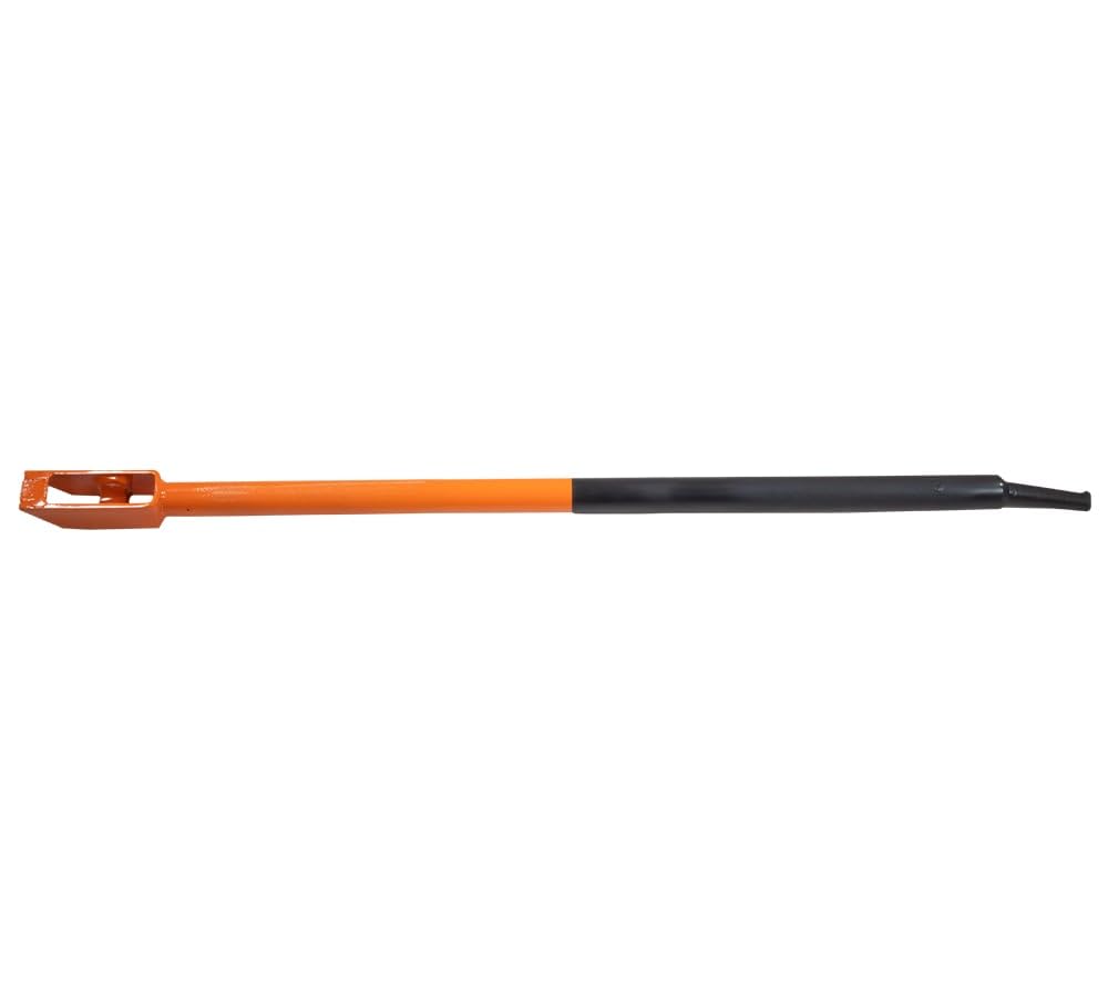 40" Combination Winch Bar for Flatbed Trailer - Black &amp; Orange Powder Coated Carbon-Steel Combo Winch Bar with Non-Slip Handle &amp; Square Head for Chain Lever Binders