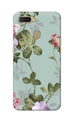 Image of Printed Hard Back Cover Case for Oppo A7 | Oppo A5s | Oppo A12 | Oppo A11k | Oppo A12s Back Cover (Floral Painting) -702