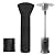 PureFit Waterproof Patio Heater Covers with Zipper, Heavy Duty Garden Windproof Heater Protector with Storage Bag, UV-resistant Windproof Standing Heater Covers, Black, 89”H x 33”D x 19”