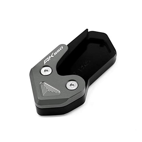 Accessori moto Cavalletto Ingrandisci Piastra Ingranditore Supporto Estensione Pad Cavalletto Laterale Per KYMCO AK550 AK 550 2017-2020 Espansore Per Staffa (Color : Titanium)