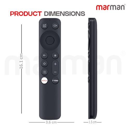 Image of marman Compatible with Oneplus Tv Remote Control Non Voice Command Suitable for 4K UHD QLED Smart Android Television with hotkeys for Netflix and Prime Video - Match Key by Key with Original Remote