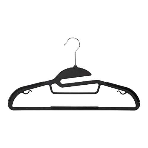 Amazon Basics Kleiderbügel Gummiert, Rutschfest, 41cm x 22cm, 30er-Pack, Grau – Ansicht 6