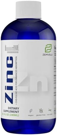 Liquid Ionic Zinc | 96 Day Supply | Encourage Clear Skin | Sustained Energy | Natural Inflammatory Support