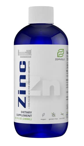 Zemvelo Suplemento líquido de zinco iônico 237 mL