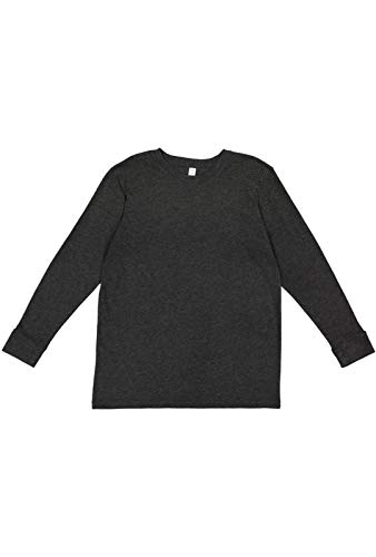 Image of LAT Youth 100% Cotton Jersey Crew Neck Long Sleeve Tee (6201)