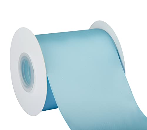 Double Faced Satin Ribbon, 100mm X 22M, Solid Polyester Craft Ribbon, Perfect for Gift Wrapping Crafts - Image 4