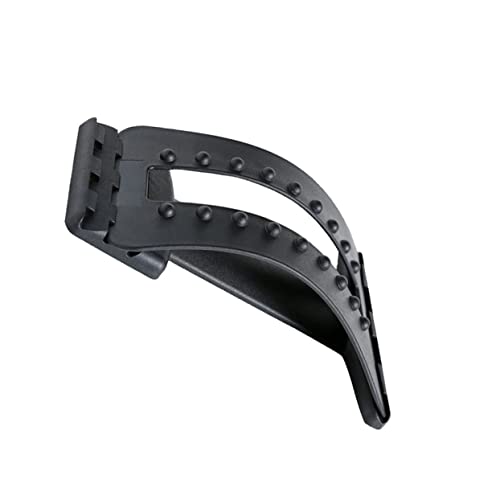 SEWOART 1pc Waist Stretcher Lumbar Stretching Device Back Massager for Spine Lumbar Cushion Lumbar Traction Device Massage Stretcher Lumbar Stretcher Massage Tool Black Pp