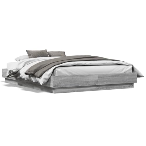 Rantry Canapé Sonoma - Canapé gris de 120 x 190 cm, de madera contrachapada, estructura para cama, marco de cama, marco moderno, para dormitorios