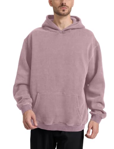 Image of Hatant Oversized Hoodie Sweatshirts for Men Couples Heavyweight Hoodies Pullover Vintage Mens Acid Wash Sweaters Clothes 2026
