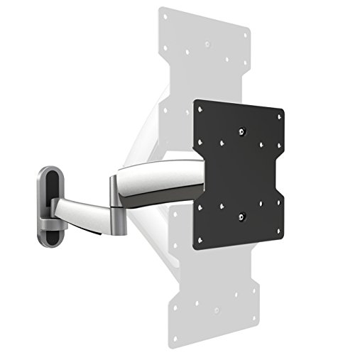 RICOO TV Wandhalterung Fernseher Halterung Gasfeder Schwenkarm für 32-55 Zoll Fernsehhalterung für Wand S2722 Höhenverstellbar Schwenkbar Neigbar Flach Curved Fernseh-Arm bis 20-Kg & VESA 100 & 200