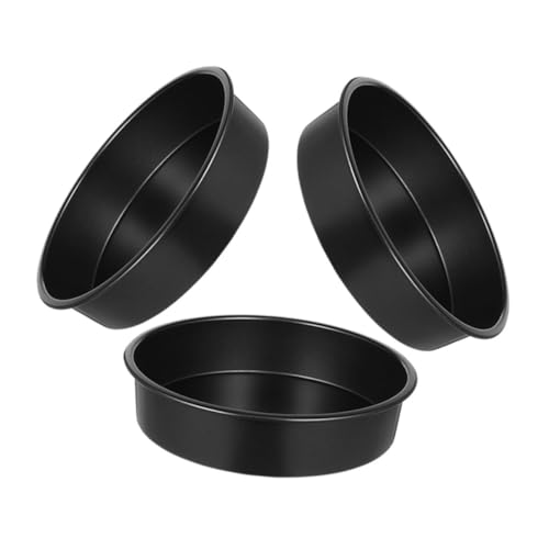 OFFSCH 3pcs Non Stick Round Cake Molds Baking Tins for Chiffon Mousse Desserts Metal Bakeware for Oven Use for Cakes and Unique Pastries