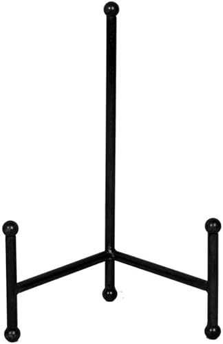 VIP Home and Garden - Caballete de metal envejecido, color negro, mediano de 11 pulgadas