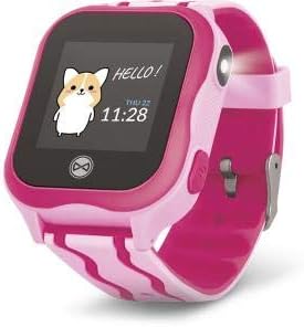 FOREVER KW-300 Smartwatch display showing 'Hello!' and time.