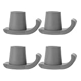 GALPADA 4pcs Walker Ski Glides Anti-Slip Replacement Pads for Seniors Folding Walking Sticks Frame Compatible Indoor Outdoor Mobility Accessories