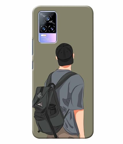 Image of School Boy College Boy Printed Hard Back Case Cover & Compatible for Vivo Y73 / Vivo V21E (Multicolor) - D1813