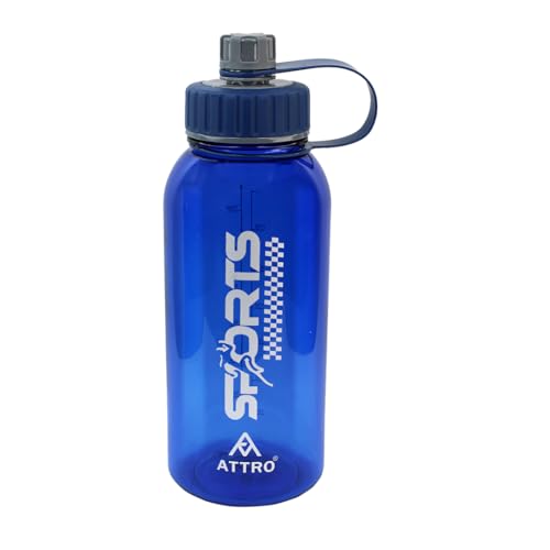 Attro Ranger Gym 1630ml Water Bottle with Grip Handle & ML Marking Mention for Daily Water Intake BPA Free Leak Proof - Navy Blue (B0CXDQ1DYQ) Amazon Price History, Amazon Price Tracker
