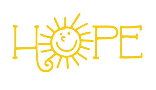 Creative Concept Ideas Hope Sunny Smiling Face CCI Decal Vinyl Sticker|Cars Trucks Vans Walls Laptop|Yellow |5.5 x 2.5 in|CCI1993