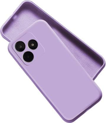 Image of A rtistque Liquid Silicone Back Cover Case for Realme C53 Shockproof TPU Soft Flexible with Camera Protection - Purple