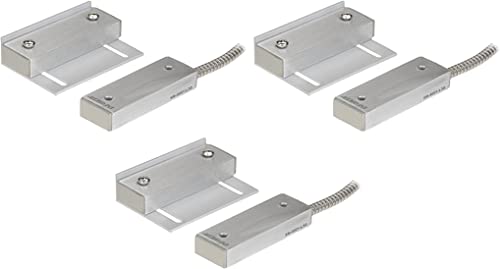 Image of Seco-Larm SM-4601-L3Q Pack of 3 Industrial Wide-Gap Magnetic Contact Switches, 3 inch Operation Gap NO /NC, Open /Closed Loop (3 Wires)