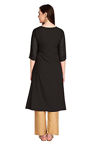 Image of ALC Creation Women's Crepe Printed A-Line Kurti