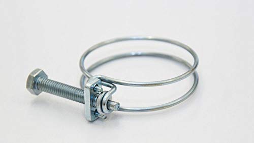 Aquaristikwelt24 Colliers de serrage en acier galvanisé 40-45 mm pour tuyaux de 1 1/2" Cover